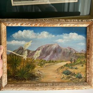 “Yucca in Bloom”  - Framed 16” x 12”